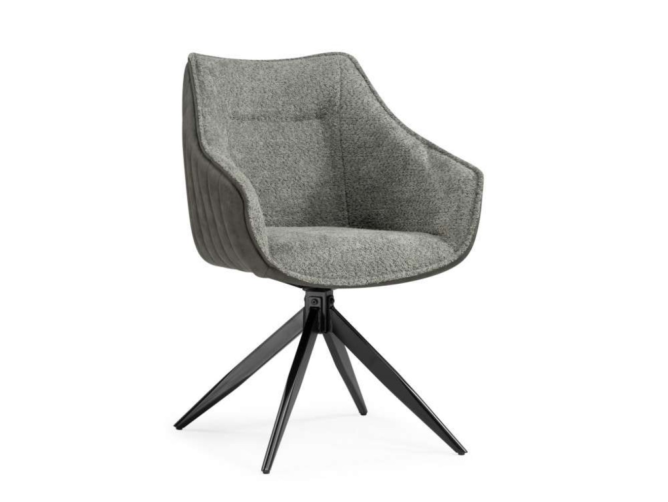 Kansas gray / graphite gray / black Стул на металлокаркасе