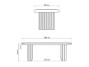Бавария B 180 х 90 белая пленка шагрень / черный Стол деревянный