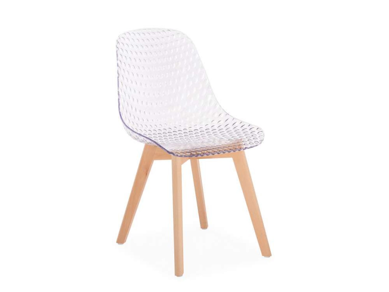 Vart clear / wood Пластиковый стул