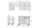 Кухня Сканди 2,0м №2, Комплектация №2 арт. 1342795