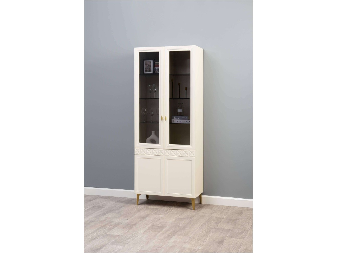 Шкаф-витрина Марион 16.397.02, Слоновая кость арт. 1339569