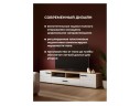 Иоги 2.0 сонома / белый глянец ТВ-тумба