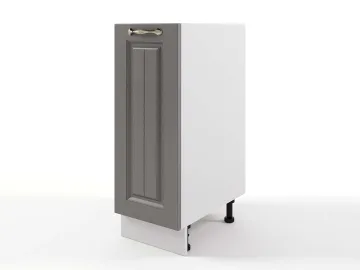Шкаф напольный Мария 300х820х476 Графит/ Белый