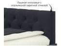 Односпальная кровать-тахта Afelia с ящиками и бортиком 900 темная с ортопедическим основанием