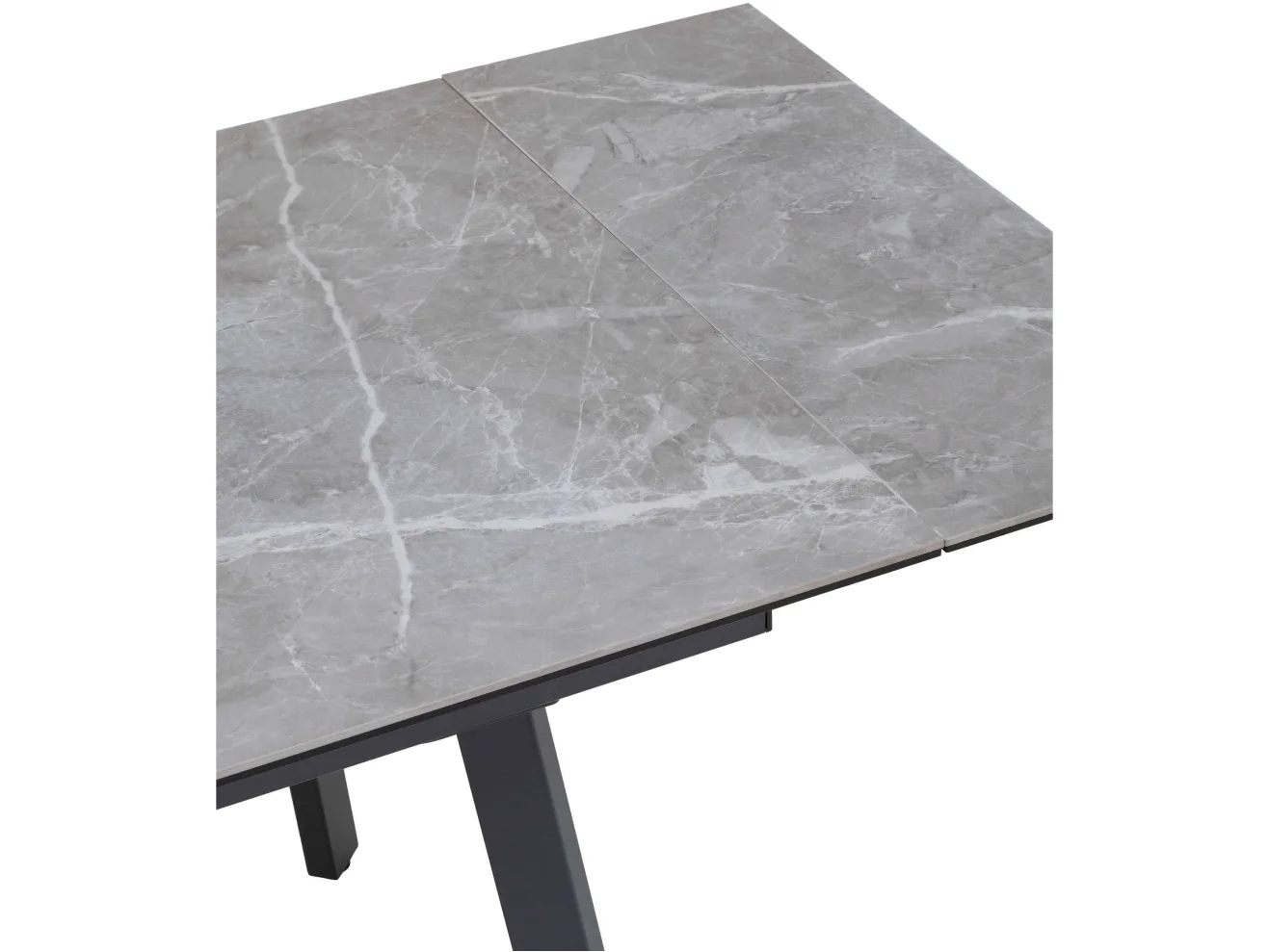 Стол обеденный STOOL GROUP Тайл 140-200*85 Larka Grey, подстолье металл антрацит арт. 1568401