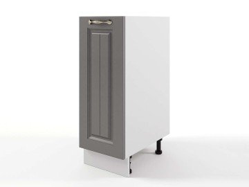 Шкаф напольный Мария 300х820х476 Графит/ Белый