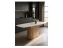 Люмен 140(180)х80 carmen light grey / дуб американский Керамический стол арт. 1539899