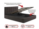 Мягкая кровать Selesta 1400 шоколад с подъемным механизмом