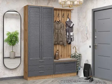 Прихожая Стиль-03 Graphite Softwood