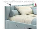 Мягкая кровать-тахта Milena 1200 мята пастель с ящиками