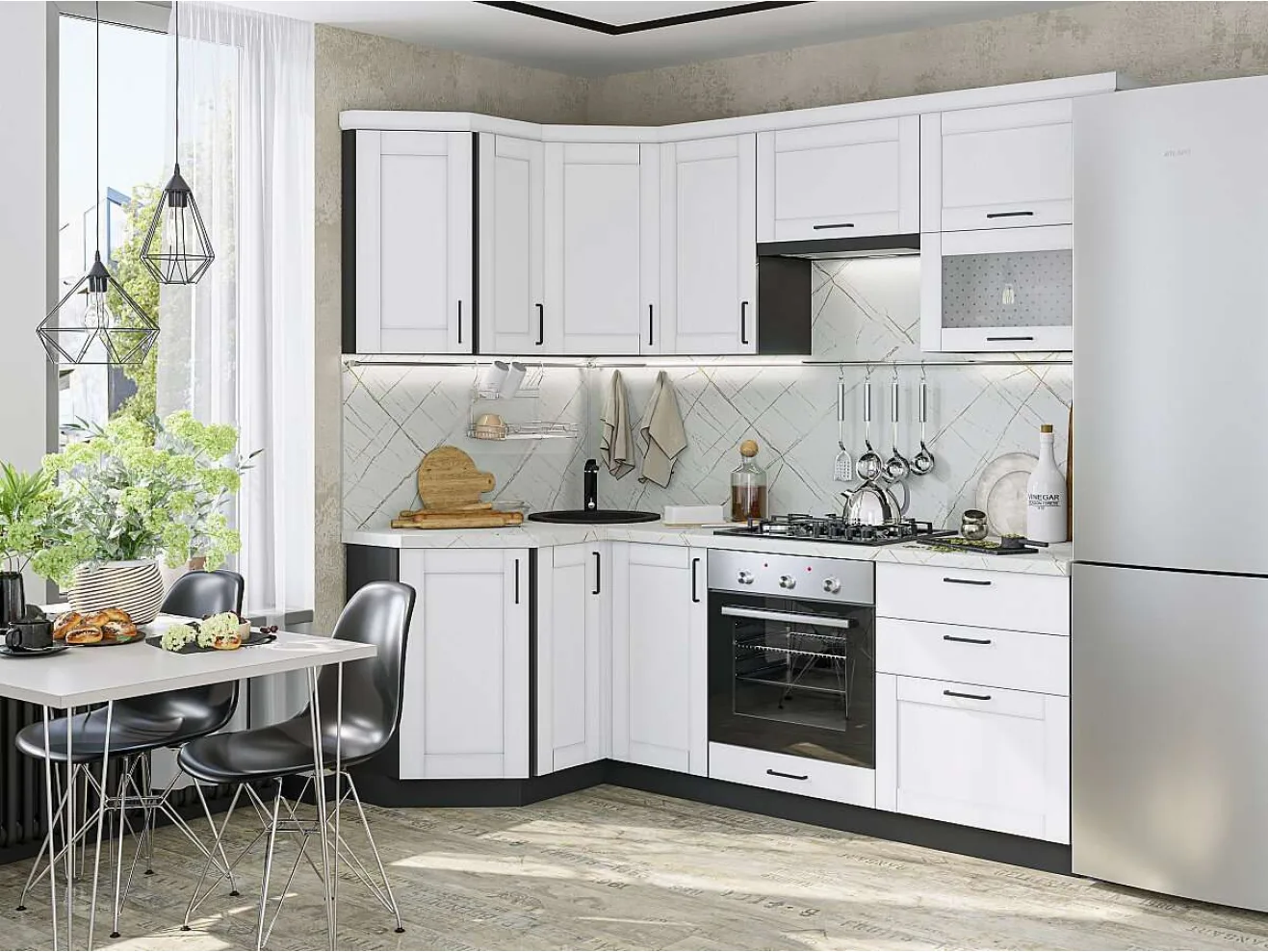 Кухня Лофт-03 Super White арт. 1551689