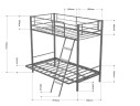 Двухъярусная кровать диван Дакар 2 (90х190/120х190)