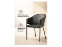 Kortni dark grey / black Стул на металлокаркасе арт. 1025005