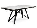 Вилсон 160(220)х89 белый gilt white / черный Керамический стол арт. 1151399