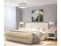 Мягкая кровать Selesta 1400 беж с подъемным механизмом