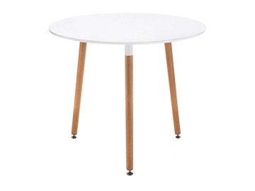Lorini 90 white / wood Стол деревянный