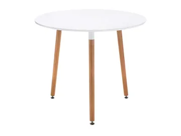 Lorini 90 white / wood Стол деревянный