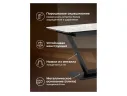 Бугун 120(160)х80х77 белый мрамор глянец / черный Керамический стол арт. 1535307