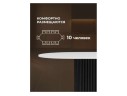 Барон О 200 х 90 белая пленка шагрень / черные ноги Стол деревянный