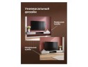 Делора 2,0 м шиншилла серая / черный ТВ-тумба