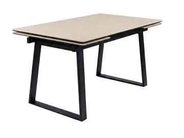Стол DikLine DZ160 Текстиль бежевый/черные (2 уп.)