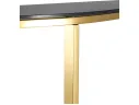 Консоль Stool Group АЛЬБА 115х30 Стекло черное/Сталь золото арт. 1599463