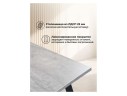 Колон Лофт 120(160) х 75 черный матовый / бетон Стол деревянный
