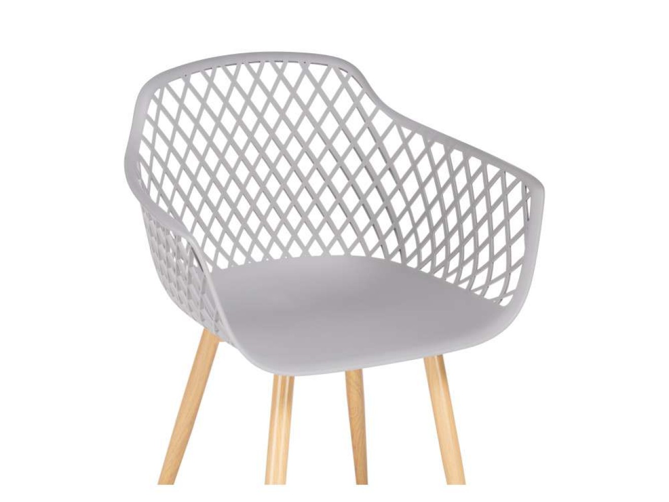 Rikon gray / wood Пластиковый стул