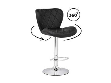 Porch black / chrome Барный стул
