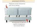 Мягкая кровать Bali 1600 мята пастель c ортопедическим основанием арт. 1377503