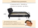 Мягкая кровать Bali 1600 черная c ортопедическим основанием арт. 1377497