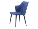 Velen dark blue Стул на металлокаркасе