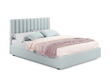 Мягкая кровать Olivia 1800 мята пастель с подъемным механизмом