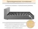 Мягкая кровать Skandi 1600 черная с подъемным механизмом арт. 1246535