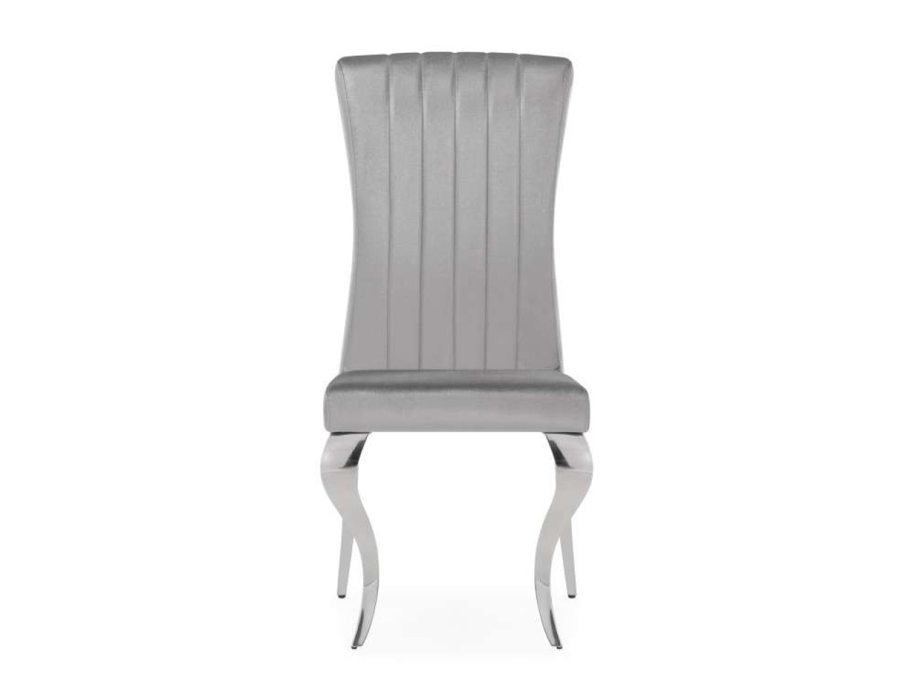 Lund dark grey / steel Стул на металлокаркасе