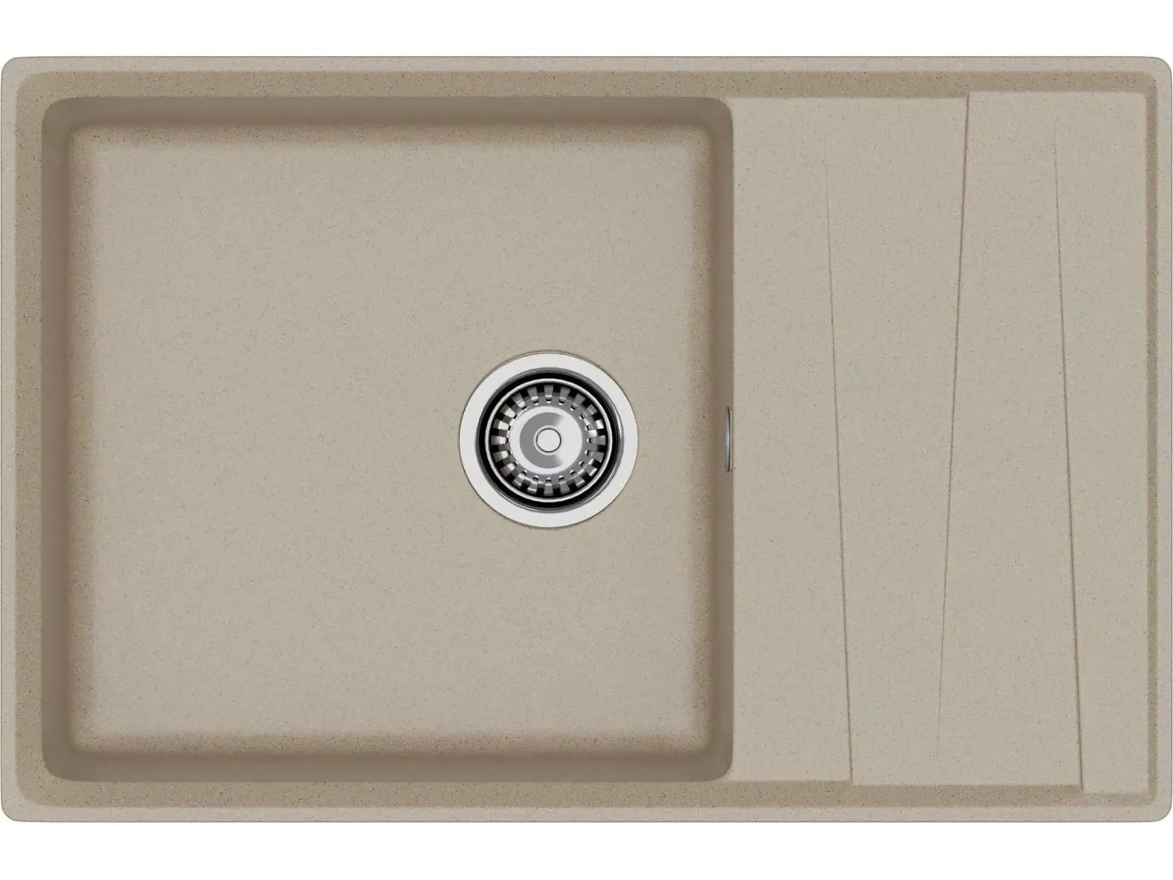 Мойка 760 Level 760L 1-чаш+кр 760*500 песочный арт. 1265891