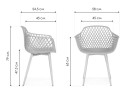 Rikon gray / wood Пластиковый стул