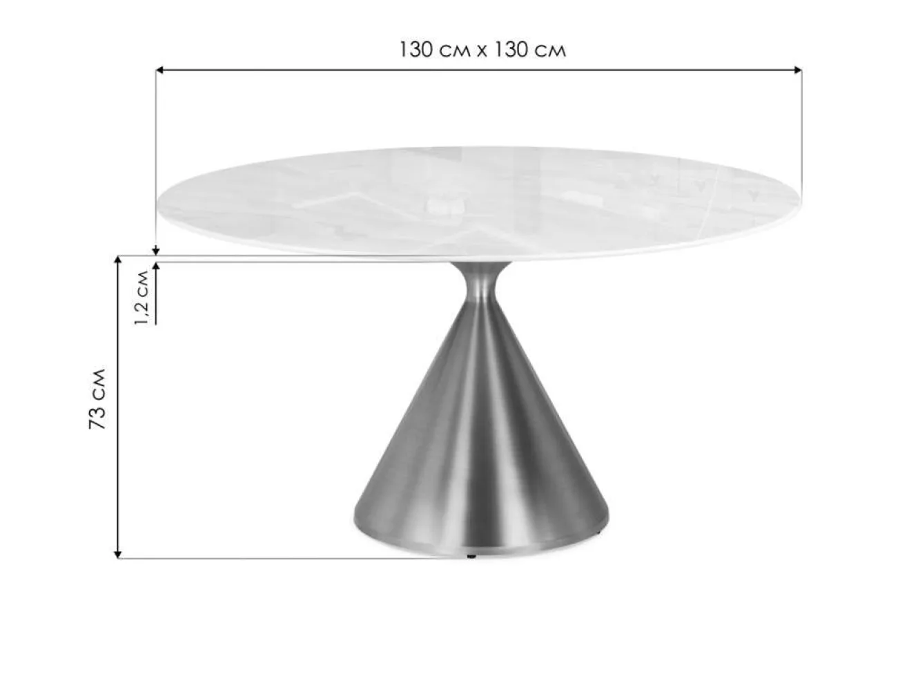 Jaklin 130x73 белый мрамор / сатинированное золото Керамический стол арт. 1535219