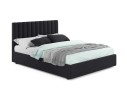 Мягкая кровать Olivia 1600 темная с ортопедическим основанием