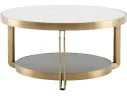 Стол журнальный STOOL GROUP Калисто 90*90 Светлая и темная керамика арт. 1568375