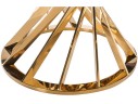 Twist gold / black Стол стеклянный арт. 512007