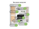 Бертелена белое дерево / белое дерево Готовая гостиная