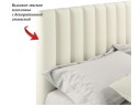 Мягкая кровать Olivia 1800 беж с ортопедическим основанием