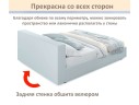 Мягкая кровать Skandi 1600 мята пастель с подъемным механизмом
