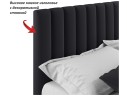Мягкая кровать Olivia 1600 темная с ящиками арт. 1076941