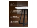 Норфолк 100 белый мрамор / черный Стол стеклянный