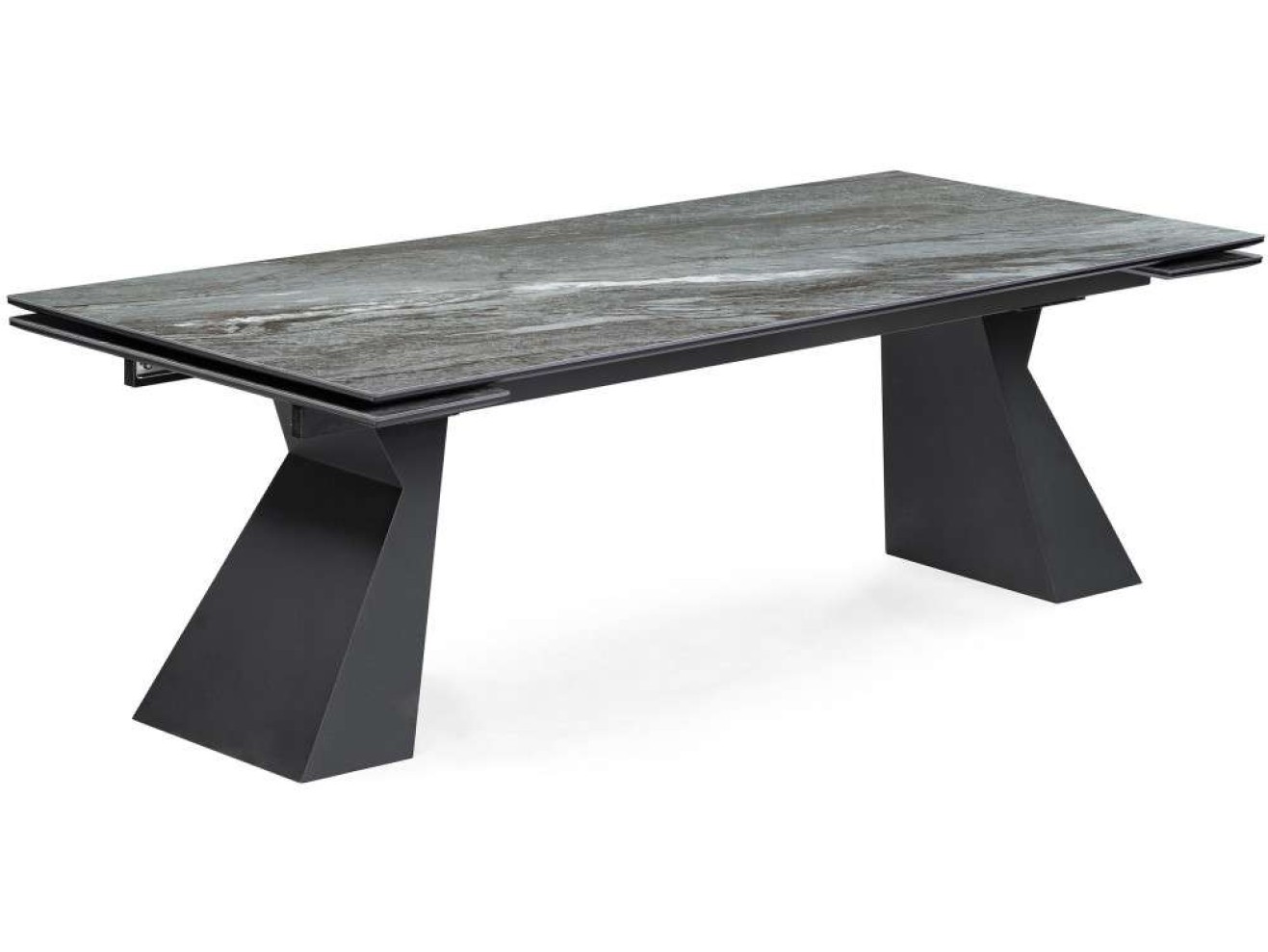 Денхольм 240(300)х100х75 mosco nero matt / черный Керамический стол