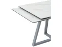 Стол обеденный STOOL GROUP Керас 120-180*80 Snow white, подстолье серое арт. 1568357