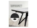 Вилсон 160(220)х89 белый gilt white / черный Керамический стол