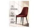 Kora wine red / black Стул на металлокаркасе арт. 1530069